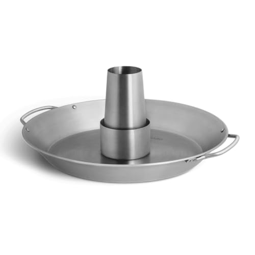 Rôtissoire à poulet BURNHARD® en acier inoxydable, réservoir d'arôme amovible, passe au...