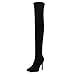 Shoe'N Tale Women Over The Knee High Suede Leather Thigh high Snow Boots (6.5 B(M) US, Black )