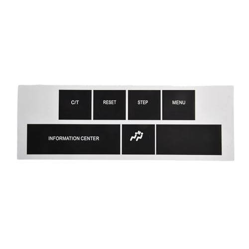 Autocollants de boutons pour console Jeep Cherokee 2005-2009 finition mat - 2