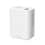 [山善] 加湿器 加熱式 スチーム式 上から給水 (和室6畳/洋室10畳) アロマ 卓上 タンク丸洗い 空焚き防止 加湿量2段階調節 寝室 ホワイト AMKS-AMA30