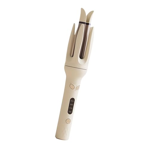 Image of Bnf 28mm Automatic Hair Curler Self Rotating Curling Iron for Ladies Girls Women light yellow Health & Beauty Hair Care & Styling Straightening & Curling Irons
