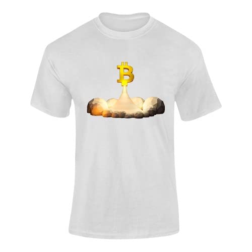 GenericBitcoin Boom Logo Theme 100% Biowash Half Sleeve T-Shirt