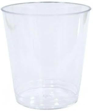 EcoQuality 2oz Clear Plastic Tumbler - Disposable Reusable Transparent Shot Cup for Tasting, Banquets, Cold Beverages, Celebrations, Events and Parties (576)