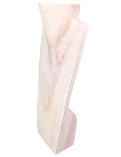 Miniatura 3 de Busto Expositor Abrazaderas Madera Maciza Blanco Encalado H35 Cm