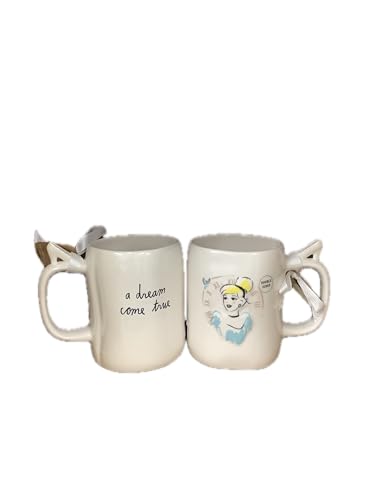 Rae Dunn by Magenta Disney Princess Collection Coffee Tea Mug (A Dream Come True (cursive))