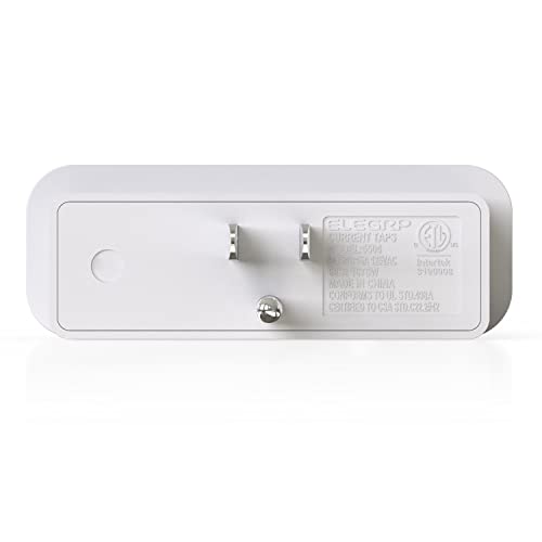 Elegrp Triple Outlet Extender, 3-Prong Grounded Wall Tab, Multiple Outlet Extender Adapter Plug With 3 Electrical Outlets For Travel Home Hotel Office, Etl Listed, 3 Pack, White #TOP7