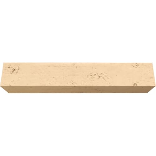 4"W x 10"H x 10'L 3-Sided (U-Beam) Knotty Pine Endurathane Faux Wood Ceiling Beam, Sonora Desert
