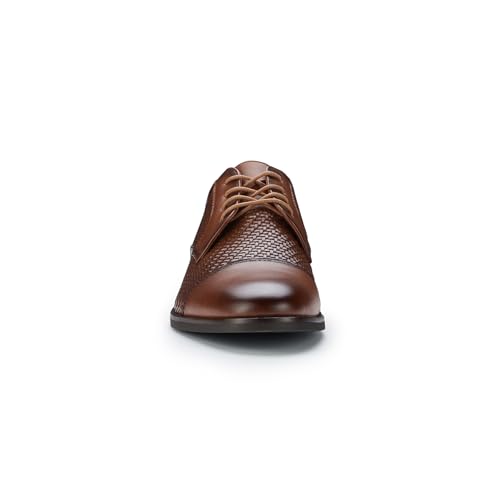 Image of Ferro Aldo Men's Modern Cap-Toe Derby Collection | Statement Dress Shoes in Floral, Woven, & Classic Styles