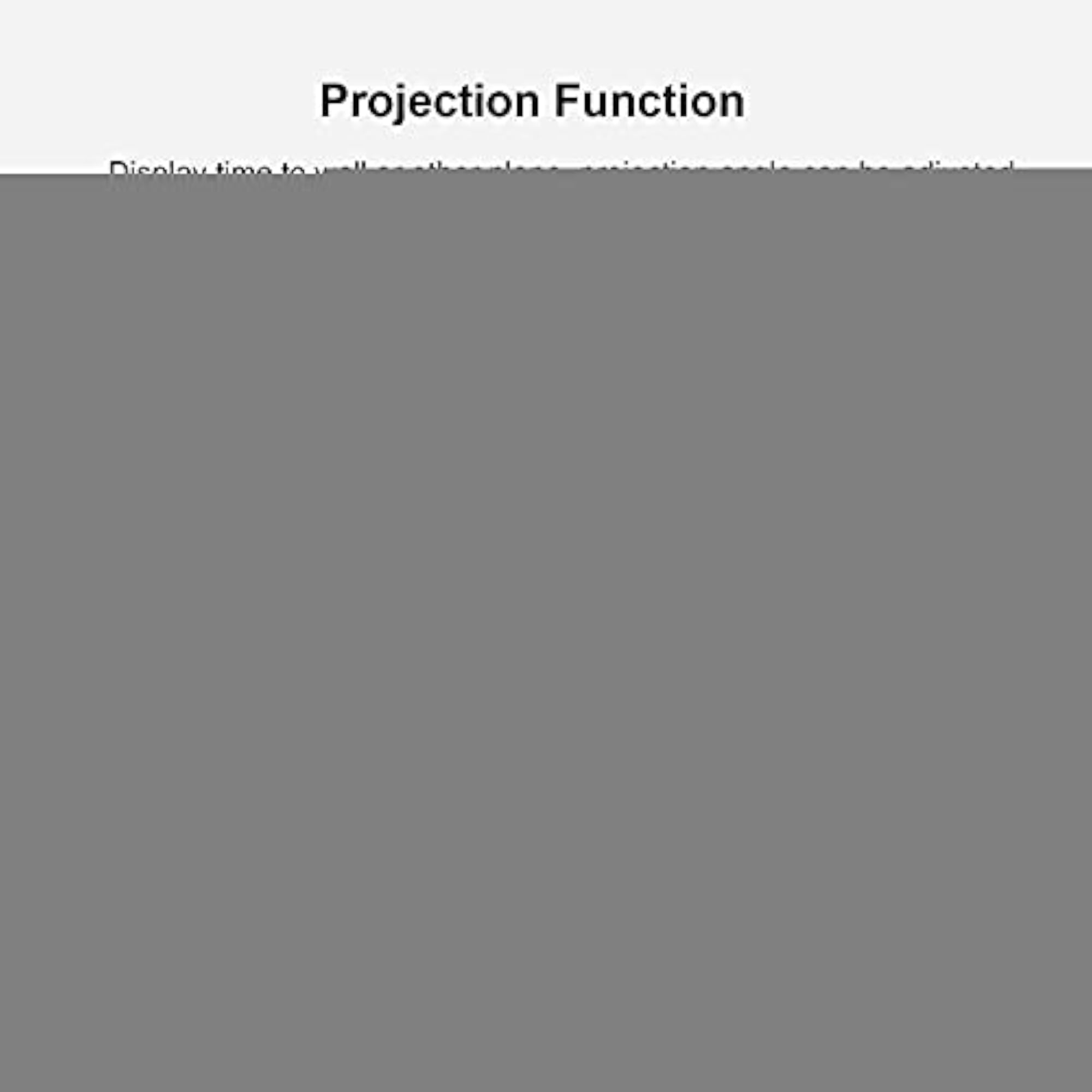Daily Alarm Clock with Temperature Sensing and Projection Backlight