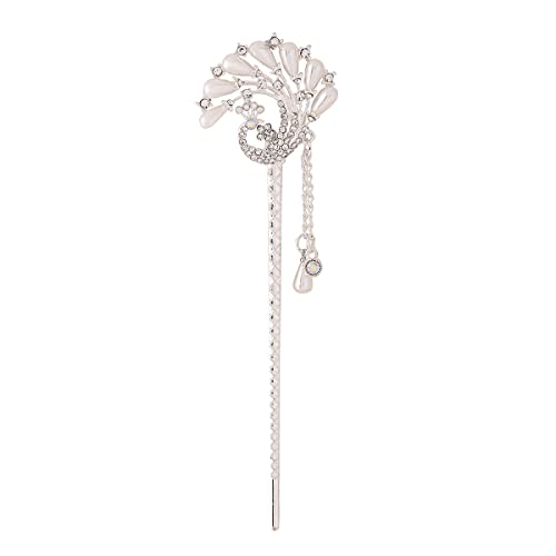 Image of Yellow Juda Bun Hair Stick & Pins - Women & Girls Hair Accessory Gift