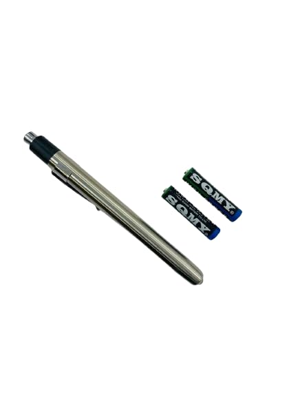 G-Matronix Aluminium Pocket Pen Torch for Doctors | Nurses | Medical Students | Moon Light | Super Bright | Free Battery (Silver) (B0CTXH2P2X) Amazon Price History, Amazon Price Tracker