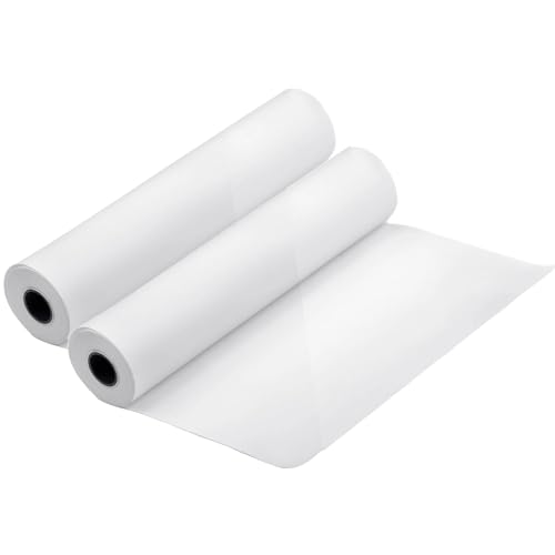 Image of Vakly Exam Table Paper - 18''X225' Disposable Smooth Barrier Cover Roll (2 Pack) 18 inch Wide Paper Rolls for Spas, Daycares, Doctors, Chiropractors, Examination and Massage Tables