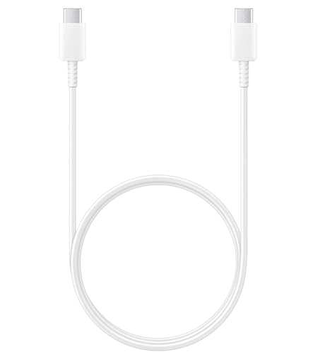 Image of Samsung Superfast 25W Type C to C Charging Cable High Speed Data Transfer Compatible with Samsung M35 /M15 /F15 /A15 /A14 /M14 /F14 /M34 /F34 /A34 /A54 /S21 Fe /S22 /S23 /S24 /S25Plus Ultra,Tablet-White