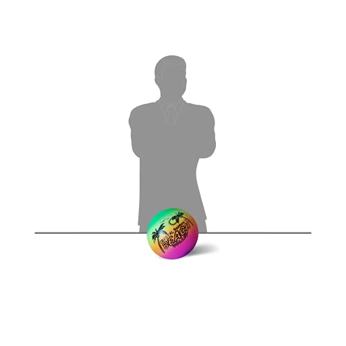 CrystalBall™ Inflatable Vinyl Ball for Pool, Beach & Garden| Perfect for Children Outdoor & Indoor Play| PVC Ball for Kids with 2 Inflating Pins| Size 9 Inches | Multicolor