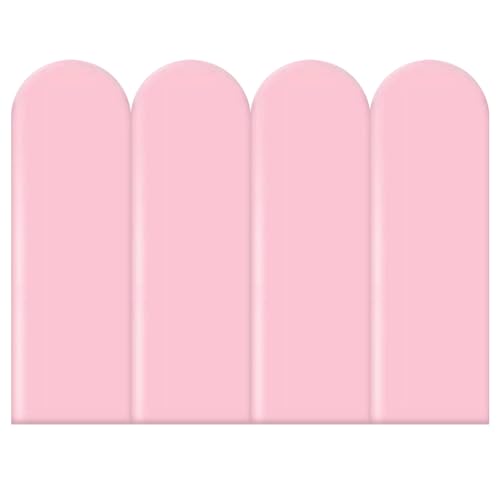 Genérico Bolsa Blanda Anticolisión 3D, Pegatinas De Pared Autoadhesivas, Material De PU Impermeable E1, Paneles De Pared Anticolisión para Habitación Infantil (Pink)