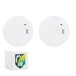 Smartwares Lot de 2 détecteurs de fumée - Piles 5 Ans remplaçables - Détection Rapide et fiable - 85 DB - FSM-11752