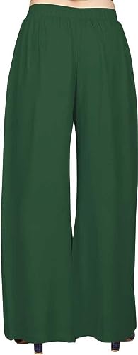 Image of Fancy Star Women Super-Combed Cotton and Rayon Solid Full Length Regular Palazzo