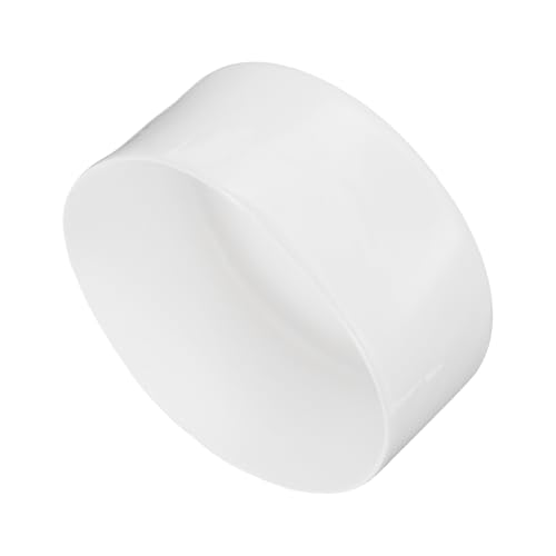 Image of uxcell 2pcs Rubber End Caps 110mm(4 5 /16 inch Inch) ID x 80mm(3 1 /8 Inch) H Vinyl Round Tube Bolt Cap Cover Screw Thread Protectors White