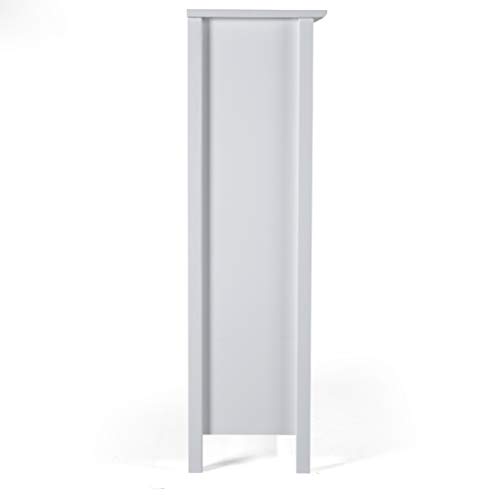 Alaterre Furniture Simplicity Tall Bookcase, Dove Gray #TOP2