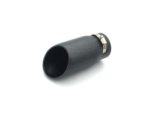 Tuyau d'échappement universel en acier inoxydable noir pour voiture 76mm 85mm