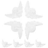 Holibanna 8 Stück Kleine Engelskopf Figuren aus Leichtem Kunstharz Babyparty Dekoration Bemalbar Kompakt und Dekorativ