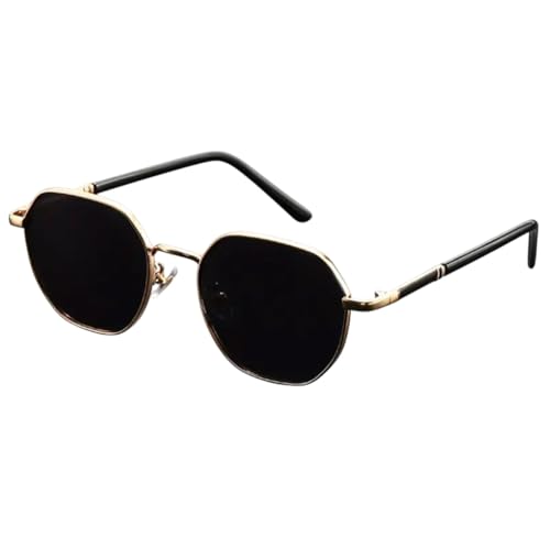 Fahim Hexa Series – Vintage Gold Frame Sunglasses for Men & Women | UV400 Protection | Hexagonal Shape | Retro Classic Look2