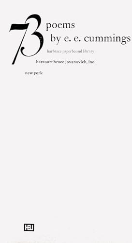 Seventy Three Poems 0156806762 Book Cover