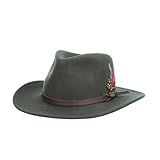 Scala Classico Men's Crushable Felt Outback Hat