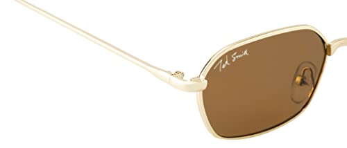 Image of Ted Smith Men's Women's UV Protection Metal Ovlish Sunglasses