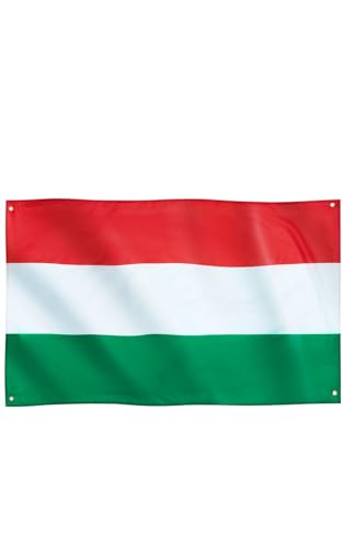 Runesol Hungary Flag, 91x152cm, 3ft x 5ft, 4 Grommets, Eyelet In Every Corner, Hungarian Flag, Magyar Zászló