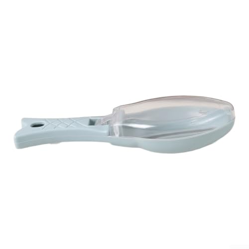 Eficiente raspador de escamas de pescado con tapa sellada para un funcionamiento contenido al limpiar truchas, tilapia, salmón y más (azul nórdico)