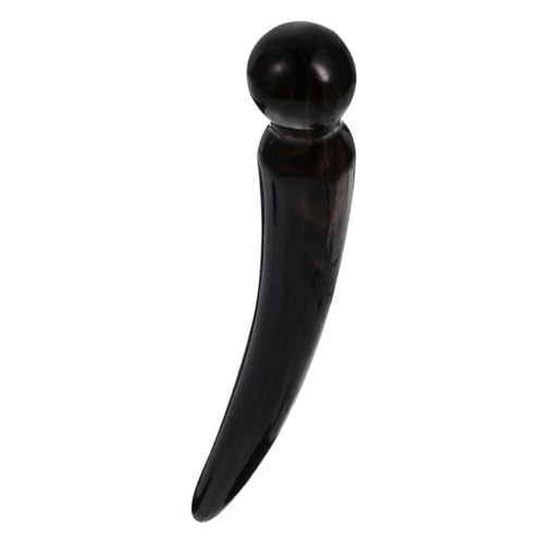 Healifty Ox Horn Massage Stick - Ox Horn Acupoint Massager for Pain Reliefs - Portable Bodies Massager for Neck Shoulders Back Face and Foot
