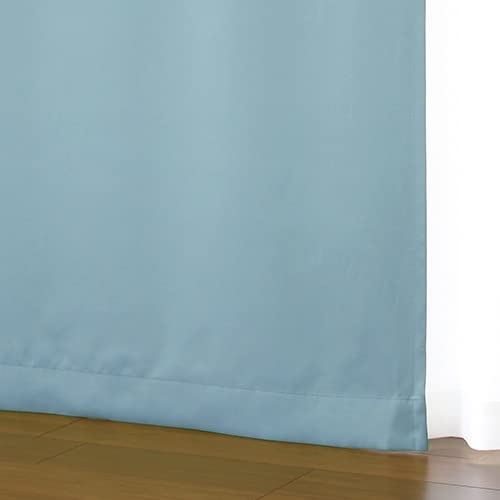 Amazon｜aiika 全48色 無地 1級遮光 防炎 オーダー フラットカーテン