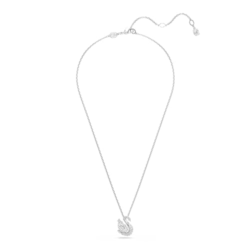 Swarovski Swan pendant, Mixed cuts, Swan, White2