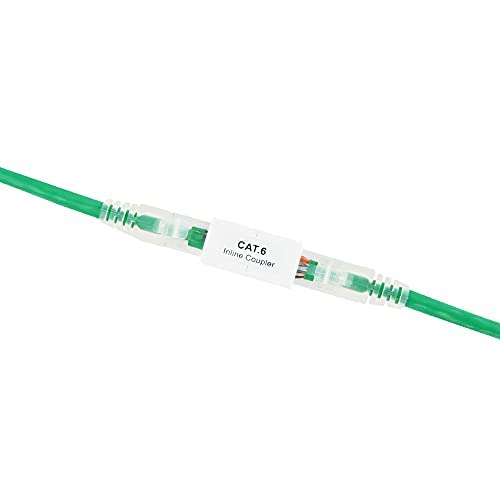 Image of iwillink RJ45 Coupler Ethernet Connector, Female to Female RJ45 Connector for Cat7 Cat6 Cat5e Cat5 Ethernet Cable, Extender Adapter, 10 Pack, White