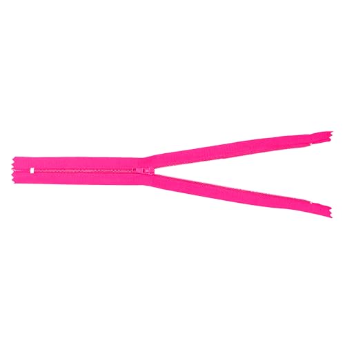 Image of Mandala Crafts 100 PCs Hot Pink Closed-End 10 Inch Nylon Zippers for Sewing
