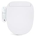 Aquonderful Round Smart Bidet Toilet Seat,Electric Smart Heated Seat with Slow Closes,Warm Water, Dryer, Vortex Wash, Rear and Front Wash,Night Light, White, 208D (Round)