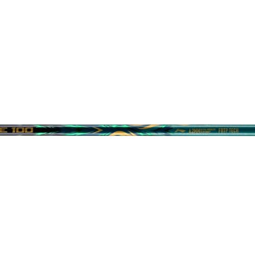 Image of Li-Ning AXForce 100 Badminton Racquet, Unstrung, Storm Green, Carbon Fiber, Head Heavy Power Frame, for Advanced Players (3UG5)