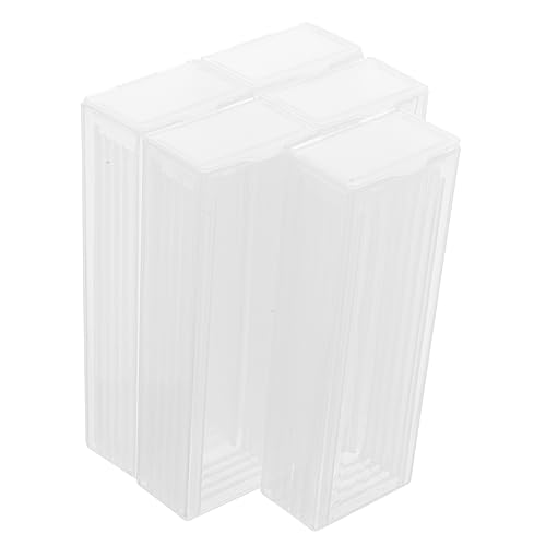 CIYODO 5pcs Box Slide Case Compost Bin Slider Pocket Microscope Case Microscope Slide Holder Specimen Slides Stage Micrometer Slide Slip-on Slides Slip-Cover Slides Slide Storage