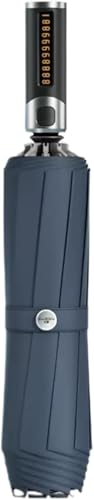 CNfhFRY paraguas, Paraguas de viaje plegable, resistente al viento y con 10 varillas, se abre cierra automáticamente, apto for hombres mujeres(Blue)