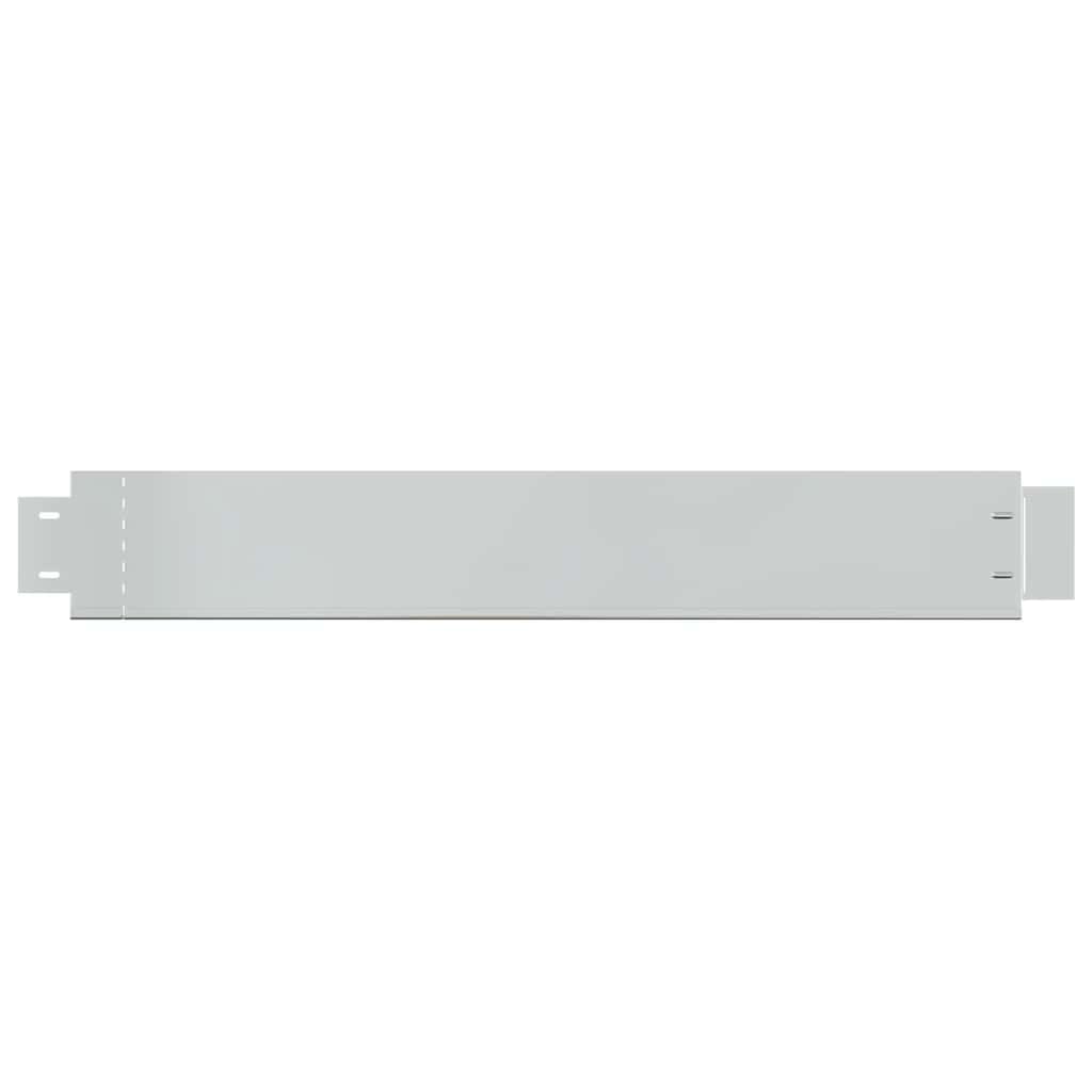 Lot de 20 bordures de pelouse flexibles en acier galvanisé - 100 x 14 cm - Bordure de parterre pour le jardin