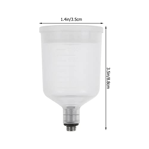 Image of Plastic Containers Plastic Containers ers PCS Spray Airbrush Pigment Cup air Spray Paint Cup Refillable Airbrush Paint