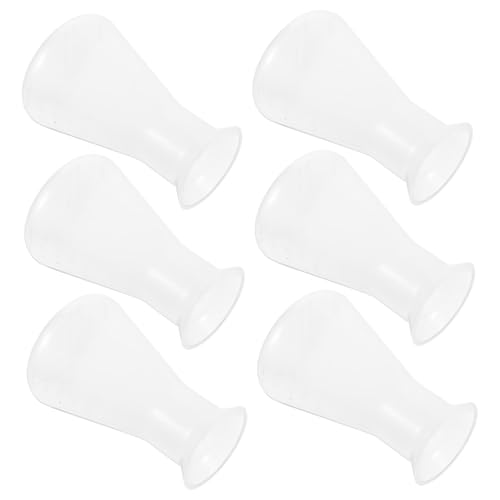 Cabilock 6pc Set Lab Erlenmeyer Flask Cork Graduated 100ml Plastic Chemistry Flask Set