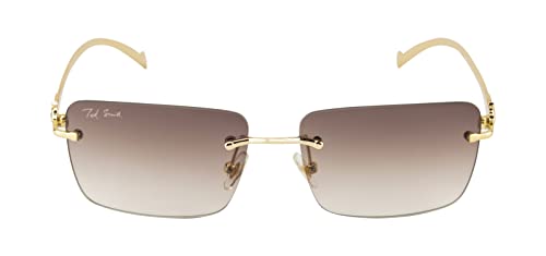 Image of Ted Smith Men's Women's UV Protection Metal Square Sunglasses