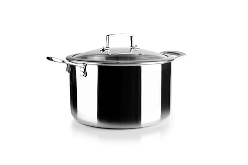 IBILI - Olla Tricapa Triply Natural 20 Cm, Acero inoxidable, Apto para induccion, sin antiadherente