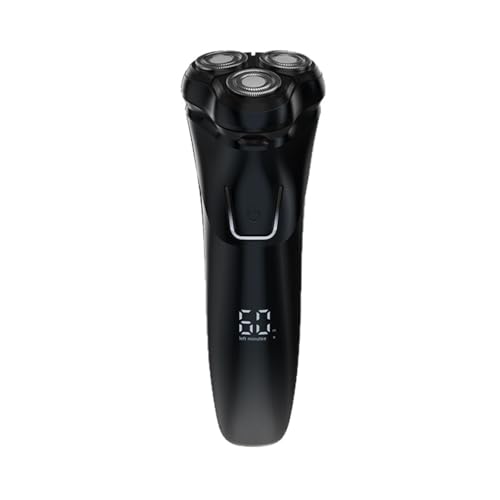 Oryzon ProCut Precision Mens Shaver with 4D Blades Waterproof Wet/Dry Use Pop-Up Trimmer LED Display & 60-Min Battery (Black)
