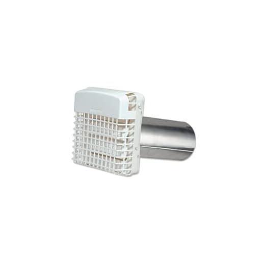 Dundas Jafine PGH4WXZ Dryer Vent with Pest Barricade44; White - 4 in.