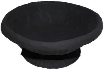 Shree Mehta Handicrafts Rustic Paper Mache Black Matt Bowl