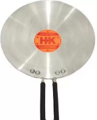 Image of Aluminium Induction Base Tawa for Making Chapati /Roti /Dosa /Chilla /Paratha and Many More with Stainless Steel Handle