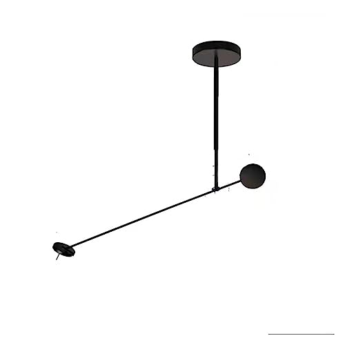 Candelabros de barra larga negra con acabado de hierro fino de alta gama italiana